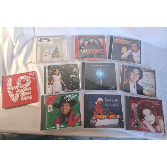 Lot of 10 Christmas CDs – George Strait, Alabama Christmas Vol. II, Barbra... - Picture 1 of 12